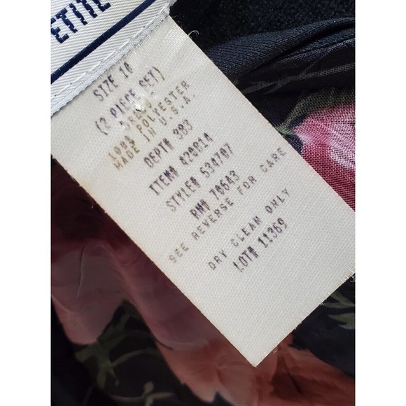 Jessica Howard Women Floral Polyester Round Neck Sleeveless Knee Length Dress 10 - Picture 10 of 12